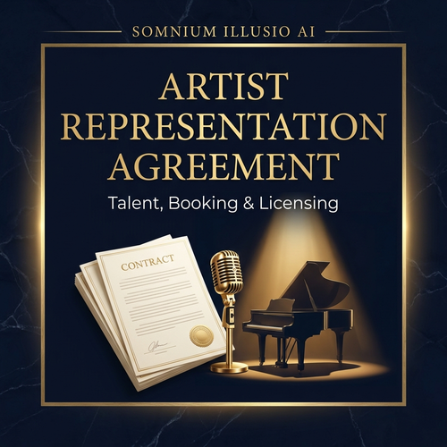 Artist Representation Agreement V2.0 — Somnium Illusio AI cover